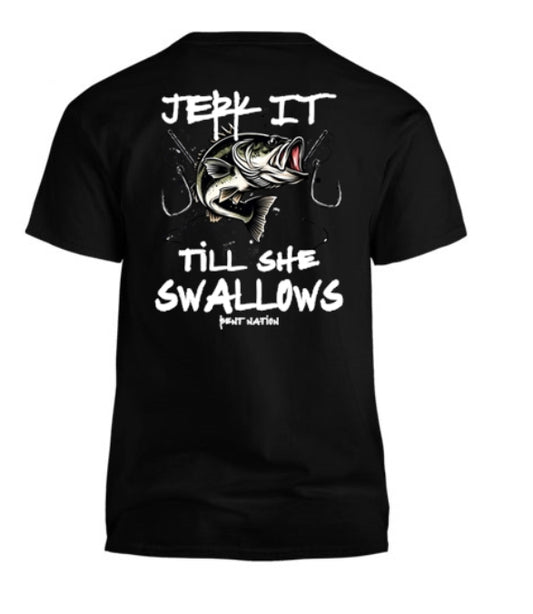 Jerk It Til' She Swallows Men's T-Shirt