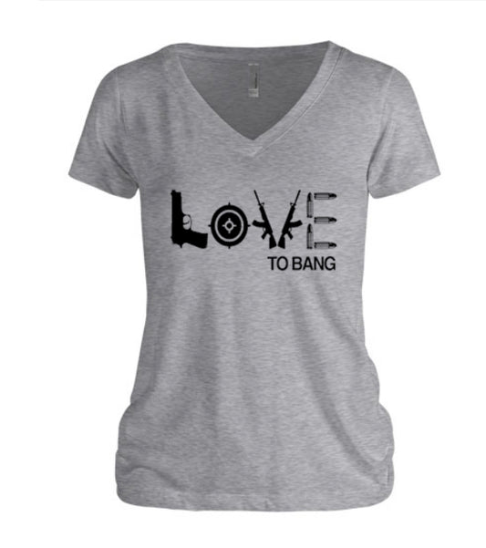 Love To Bang Women's V-Neck