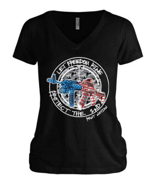 Let Freedom Ring Women's V-Neck