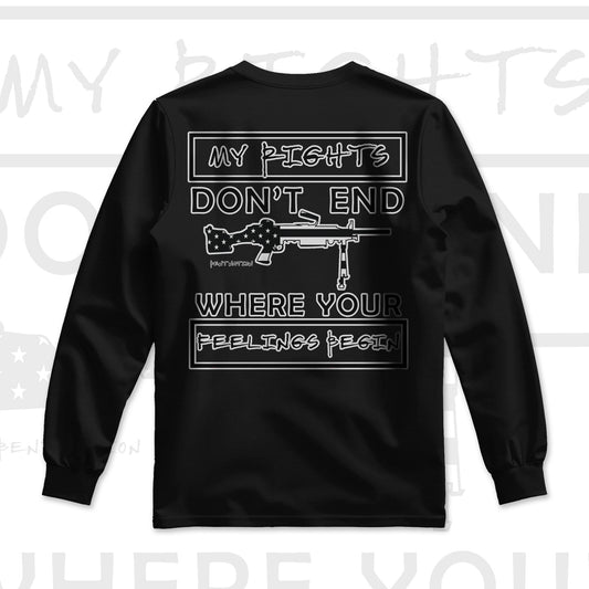 My Rights Don't End Where Your Feelings Begin Men's Premium Long Sleeves Shirt