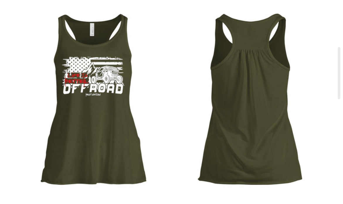 Life Is Better Off Road Women's Tank Top