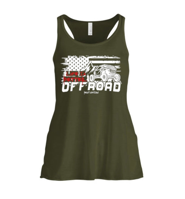 Life Is Better Off Road Women's Tank Top