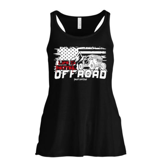 Life Is Better Off Road Women's Tank Top