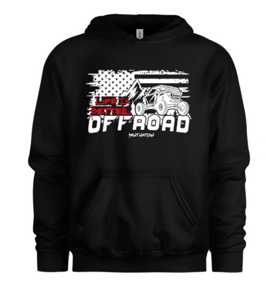 Life Is Better Off Road Youth Hoodie