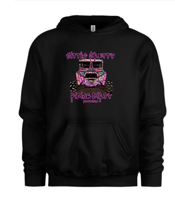 Sittn' Pretty Riding Dirty Kids Hoodie