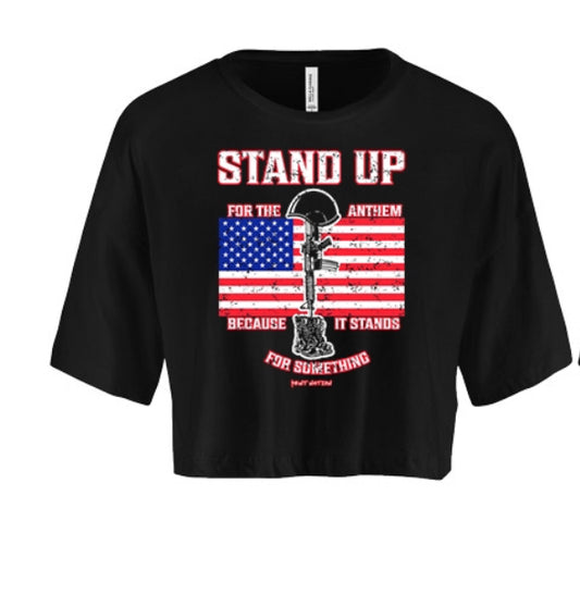 Stand Up For The Anthem Women's Crop Top