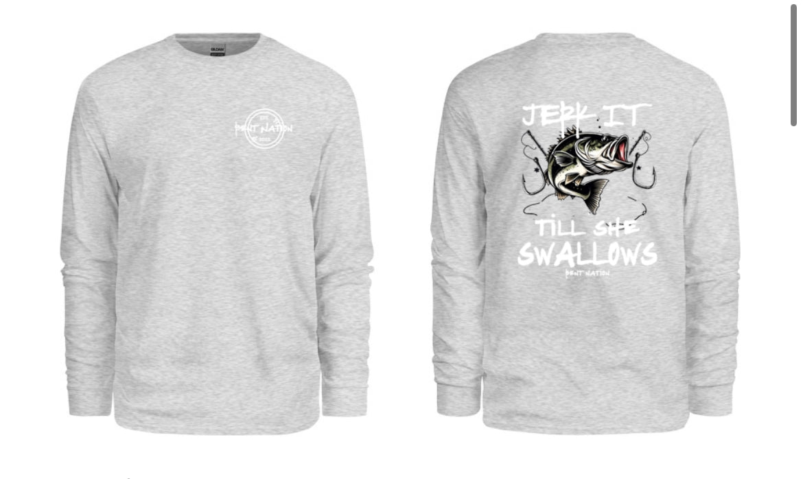 Jerk It Til' She Swallows Men's Long Sleeve Shirt