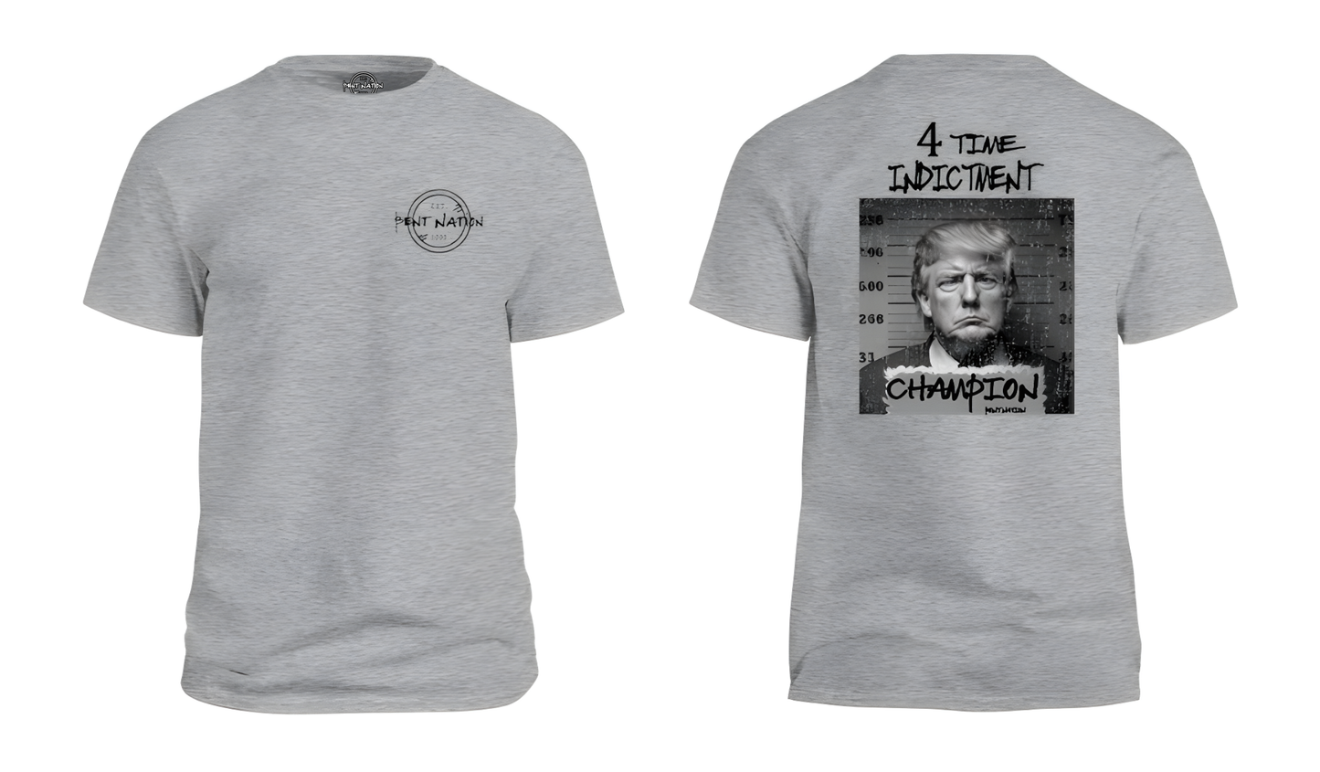 4 Time Indictment Champion - Trump Men's T-Shirt