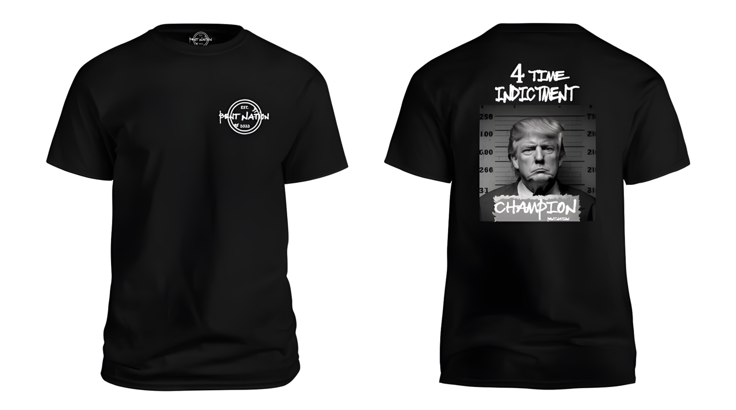 4 Time Indictment Champion - Trump Men's T-Shirt