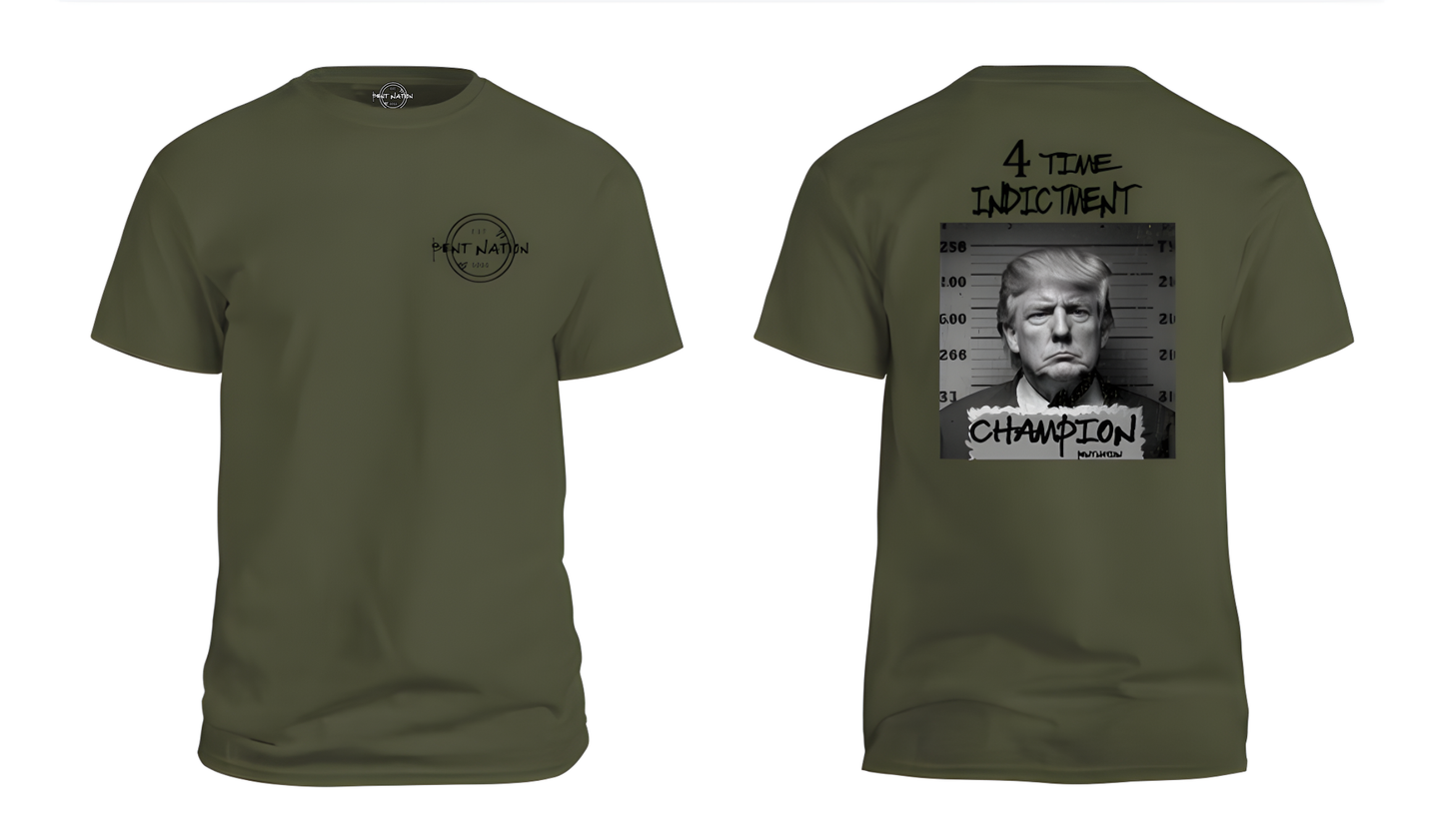 4 Time Indictment Champion - Trump Men's T-Shirt