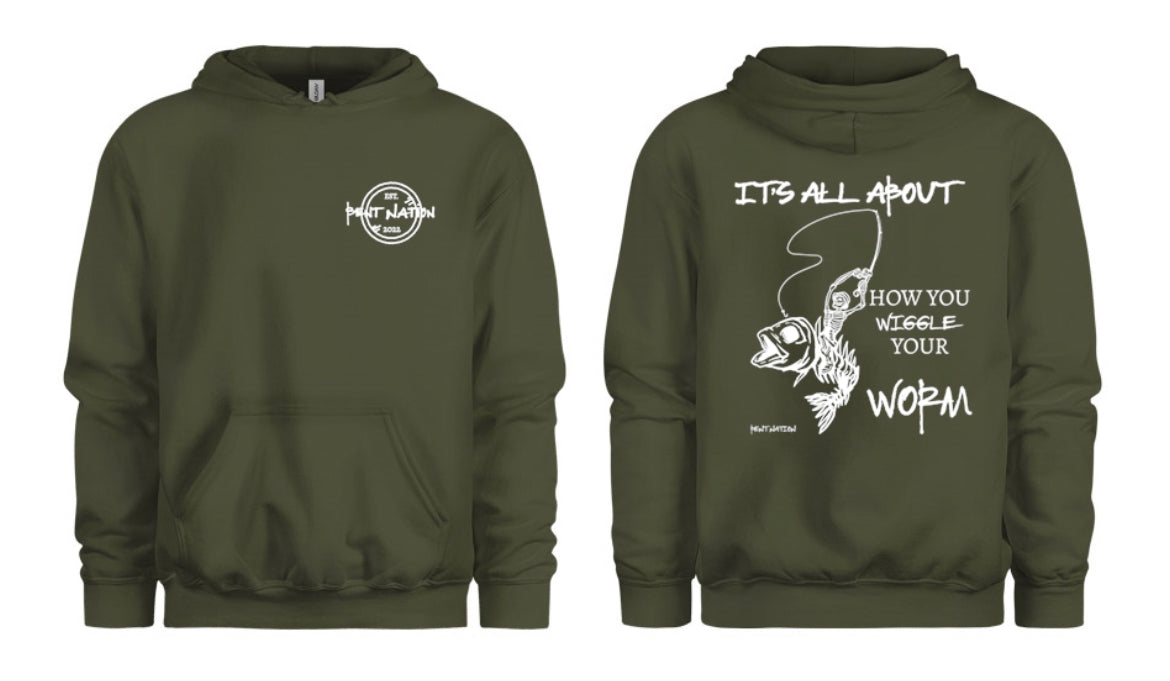 How You Wiggle Your Worm Men's Hoodie