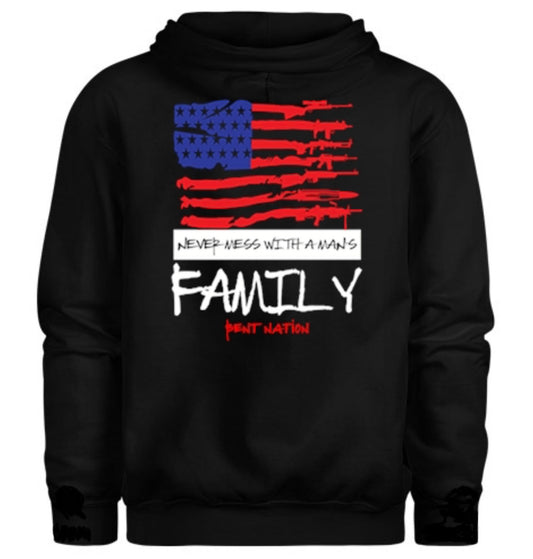 Never Mess With A Man's Family Men's Hoodie