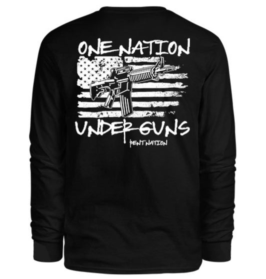 One Nation Under Guns Men's Long Sleeve Shirt