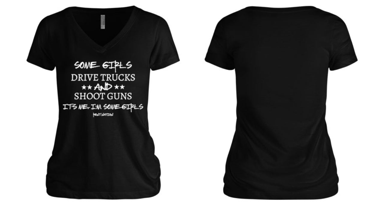 Some Girls Drive Trucks Women V-Neck